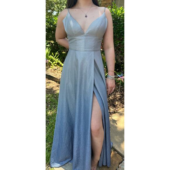 Camille Rare Women's Blue Ombre' Evening/Prom Dress - Sz 2 - Picture 1 of 13
